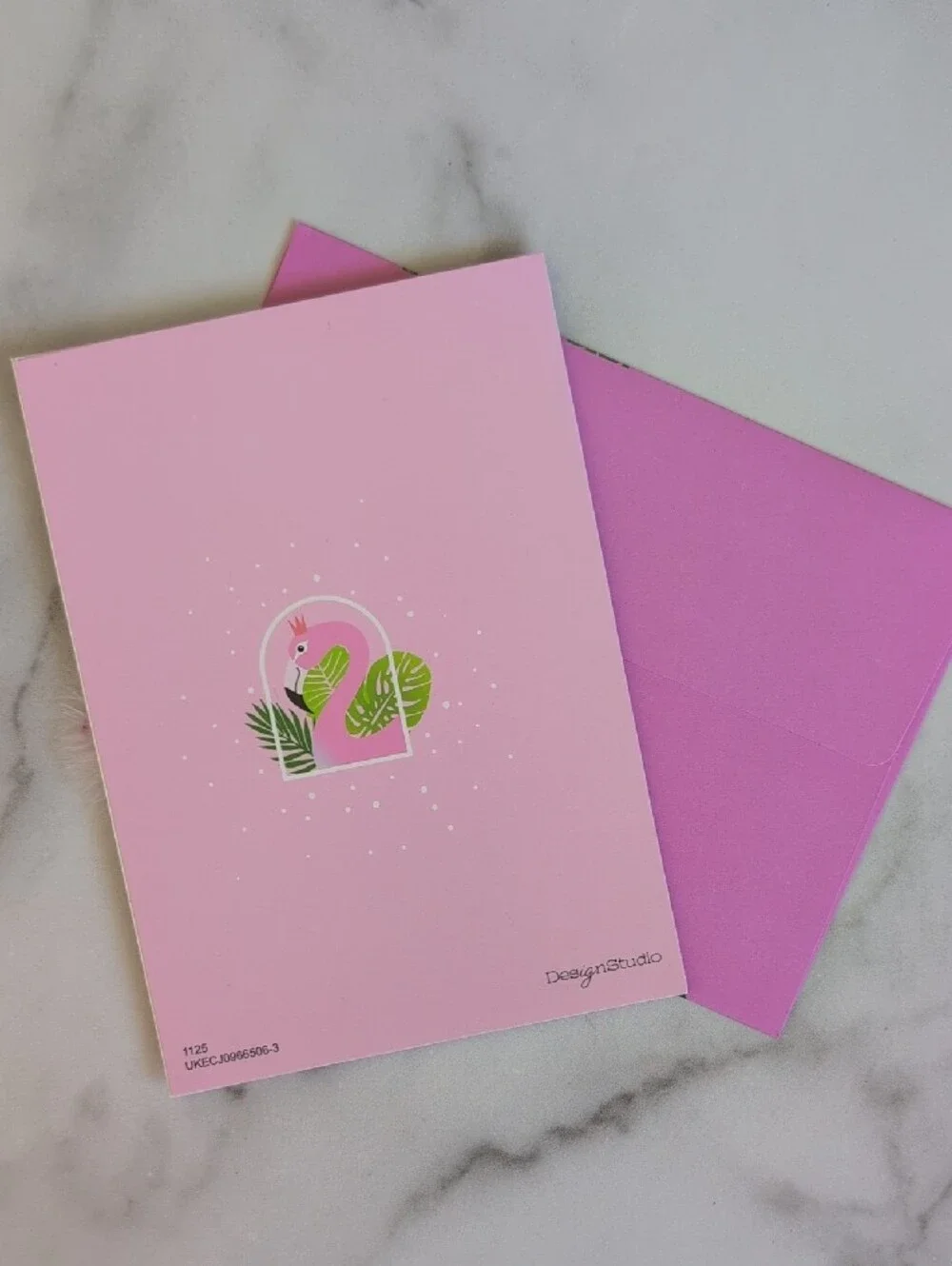 Pink Flamingo Party Invitation Cards with Feather Accent